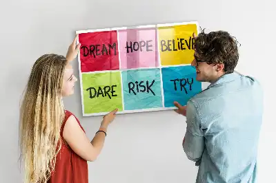 Pizarra magnética de pared con rotulador incluido para notas e inspiración