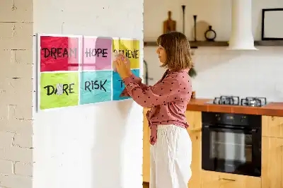 Pizarra magnética de pared con rotulador incluido para notas e inspiración