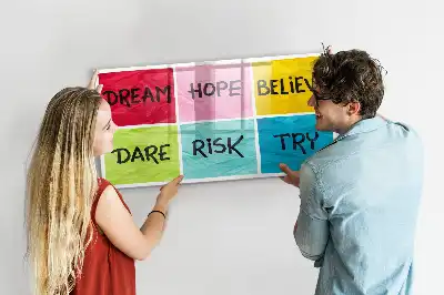 Pizarra magnética de pared con rotulador incluido para notas e inspiración