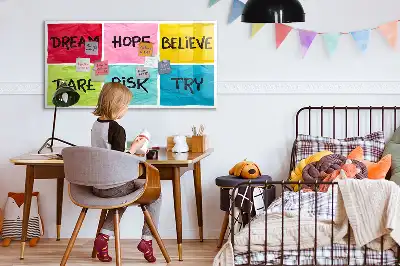 Pizarra magnética de pared con rotulador incluido para notas e inspiración