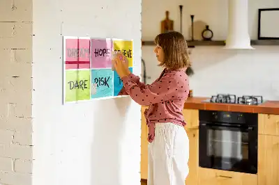 Pizarra magnética de pared con rotulador incluido para notas e inspiración