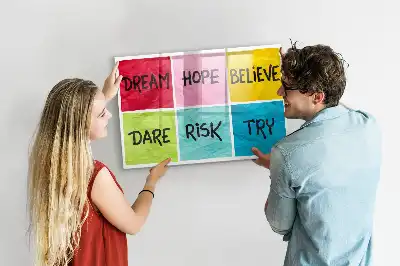 Pizarra magnética de pared con rotulador incluido para notas e inspiración