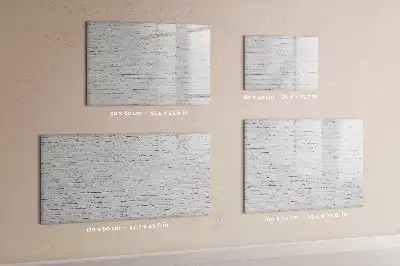 Pizarra magnética de pared con diseño de ladrillo y rotulador incluido
