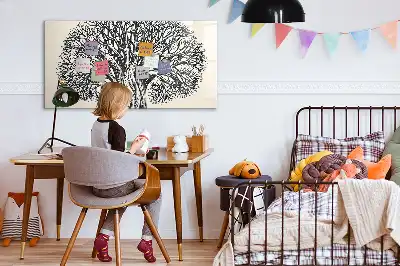 Pizarra magnética de pared con rotulador diseño de gran árbol de la naturaleza