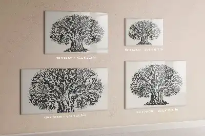 Pizarra magnética de pared con rotulador diseño de gran árbol de la naturaleza