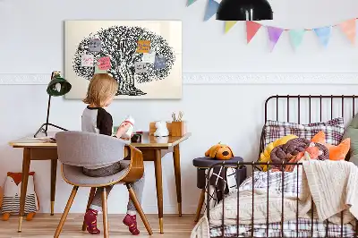 Pizarra magnética de pared con rotulador diseño de gran árbol de la naturaleza