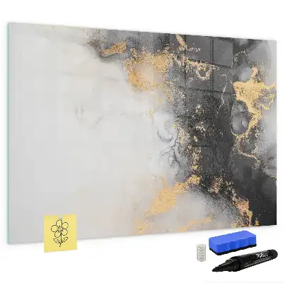 Pizarra magnética de pared con rotulador de mármol