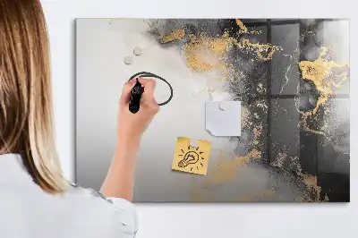 Pizarra magnética de pared con rotulador de mármol