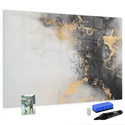 Pizarra magnética de pared con rotulador de mármol