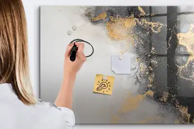 Pizarra magnética de pared con rotulador de mármol