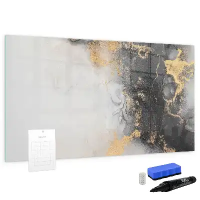 Pizarra magnética de pared con rotulador de mármol