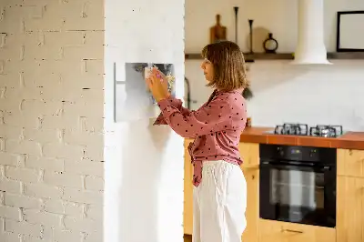 Pizarra magnética de pared con rotulador de mármol