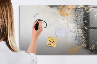 Pizarra magnética de pared con rotulador de mármol