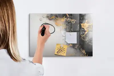 Pizarra magnética de pared con rotulador de mármol