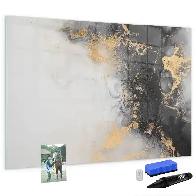 Pizarra magnética de pared con rotulador de mármol