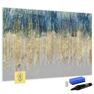Pizarra magnética de pared con diseño de patrón decorativo y rotulador incluido