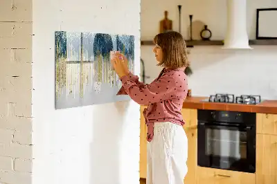 Pizarra magnética de pared con diseño de patrón decorativo y rotulador incluido