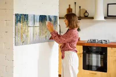 Pizarra magnética de pared con diseño de patrón decorativo y rotulador incluido