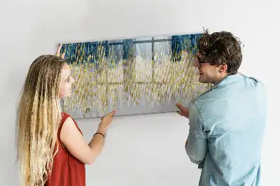 Pizarra magnética de pared con diseño de patrón decorativo y rotulador incluido