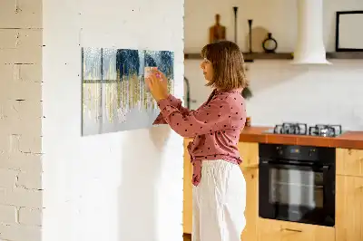 Pizarra magnética de pared con diseño de patrón decorativo y rotulador incluido