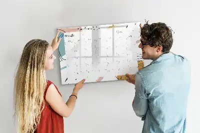 Pizarra magnética de pared con rotulador organizador de negocios