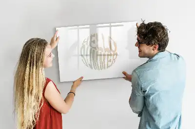 Pizarra de cristal borrable con imanes diseño hola verano