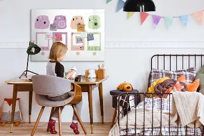 Pizarra magnética de pared con rotulador incluido