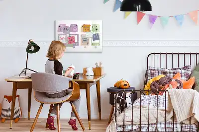 Pizarra magnética de pared con rotulador incluido