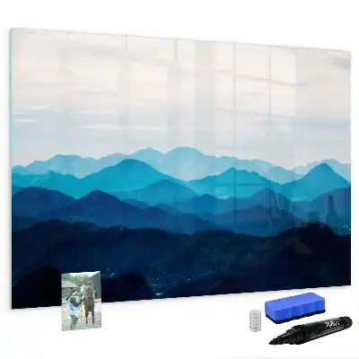 Pizarra de cristal magnética borrable diseño estilo agua en acuarela