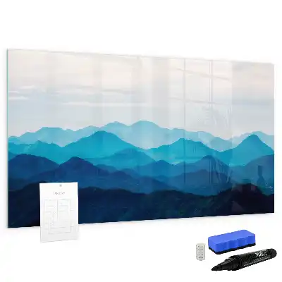 Pizarra de cristal magnética borrable diseño estilo agua en acuarela
