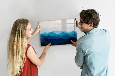 Pizarra de cristal magnética borrable diseño estilo agua en acuarela