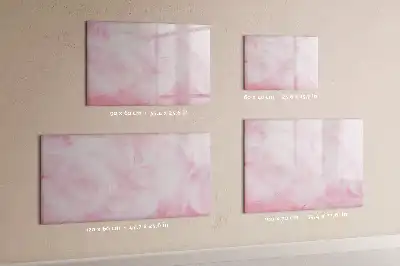 Pizarra magnética de pared con rotulador y diseño de abstracción de plumas