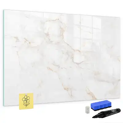 Pizarra magnética de pared con rotulador diseño mármol elegante