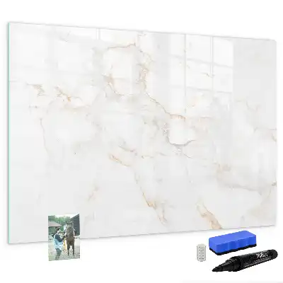 Pizarra magnética de pared con rotulador diseño mármol elegante