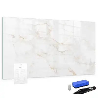 Pizarra magnética de pared con rotulador diseño mármol elegante
