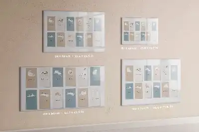 Pizarra borrable de cristal con imanes calendario con diseño de gatos