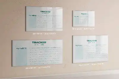 Planificador de hábitos magnético de pared con rotulador incluido