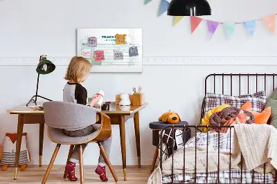 Planificador de hábitos magnético de pared con rotulador incluido