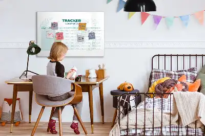 Planificador de hábitos magnético de pared con rotulador incluido
