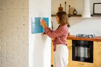 Pizarra de cristal magnética borrable modelo gotas de agua