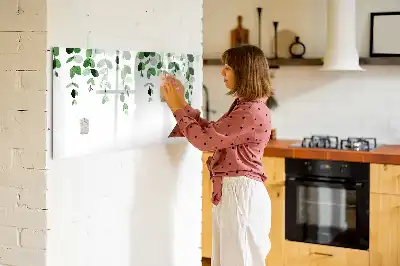 Pizarra magnética de pared diseño de hojas de plantas con rotulador incluido
