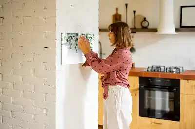 Pizarra magnética de pared diseño de hojas de plantas con rotulador incluido