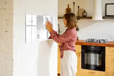 Pizarra magnética de pared diseño para organización semanal con rotulador