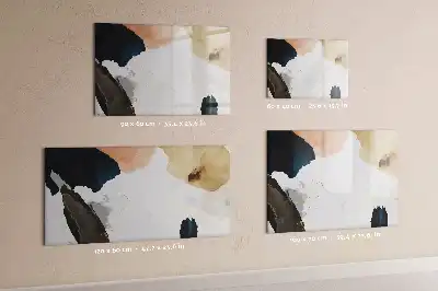 Pizarra magnética de pared con rotulador diseño de abstracción de manchas