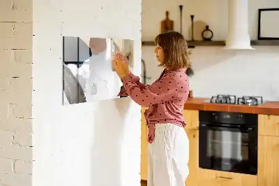 Pizarra magnética de pared con rotulador diseño de abstracción de manchas