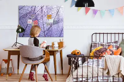 Pizarra magnética de pared diseño hojas de la naturaleza con rotulador incluido