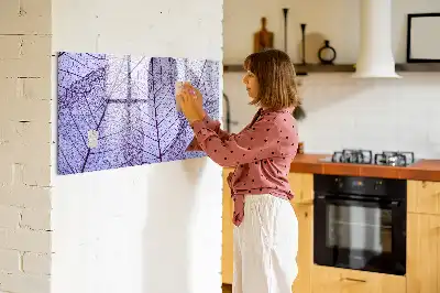 Pizarra magnética de pared diseño hojas de la naturaleza con rotulador incluido