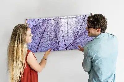 Pizarra magnética de pared diseño hojas de la naturaleza con rotulador incluido