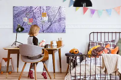 Pizarra magnética de pared diseño hojas de la naturaleza con rotulador incluido