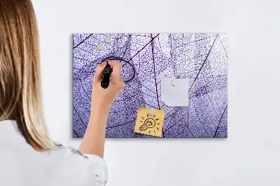 Pizarra magnética de pared diseño hojas de la naturaleza con rotulador incluido